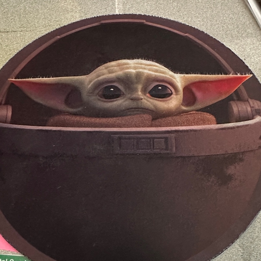 Star Wars The Child Mouse Pad - Black and Pink